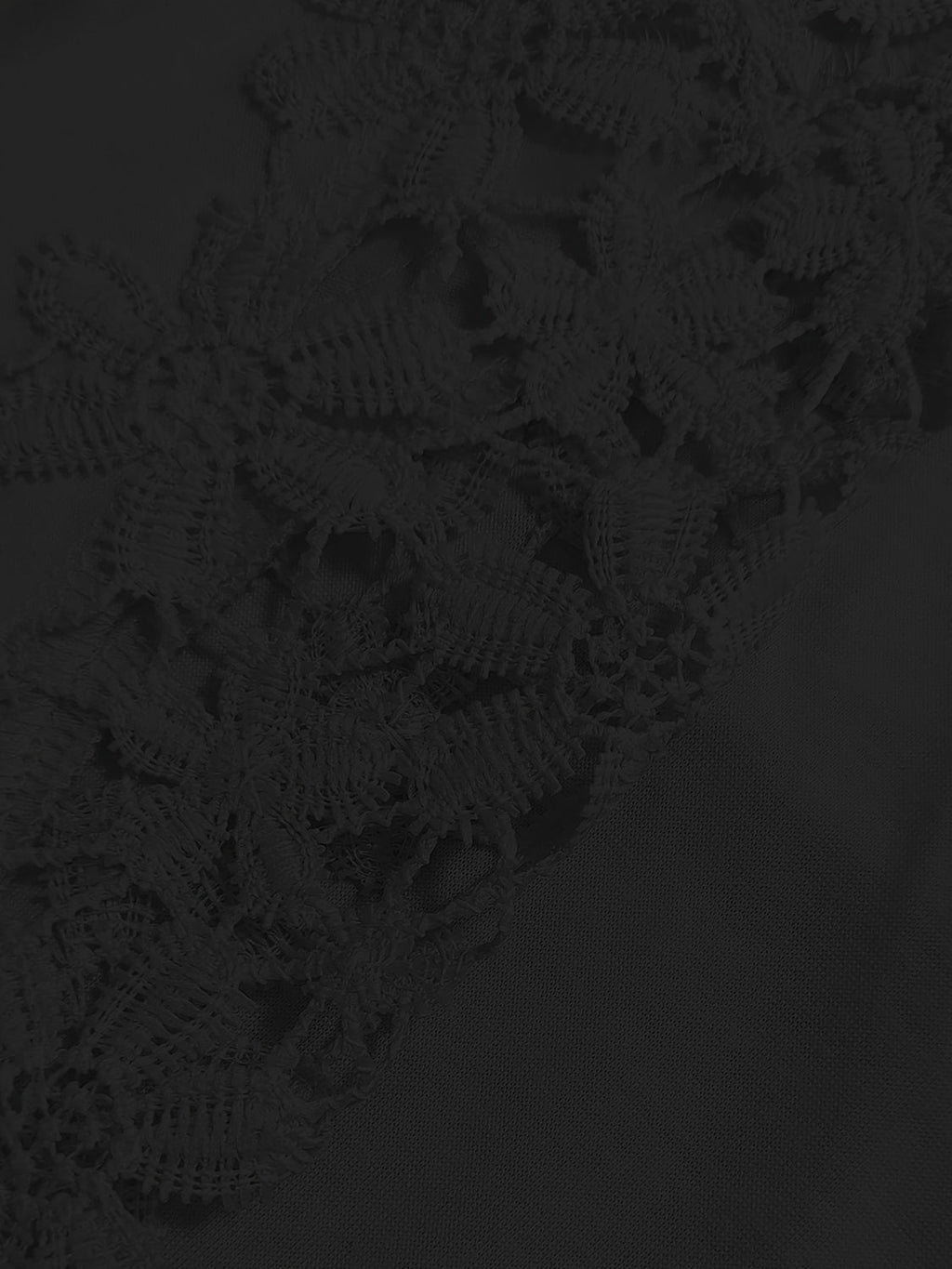 Women's Grey Long Sleeve T-Shirt with Delicate Floral Lace Detail - Image 8