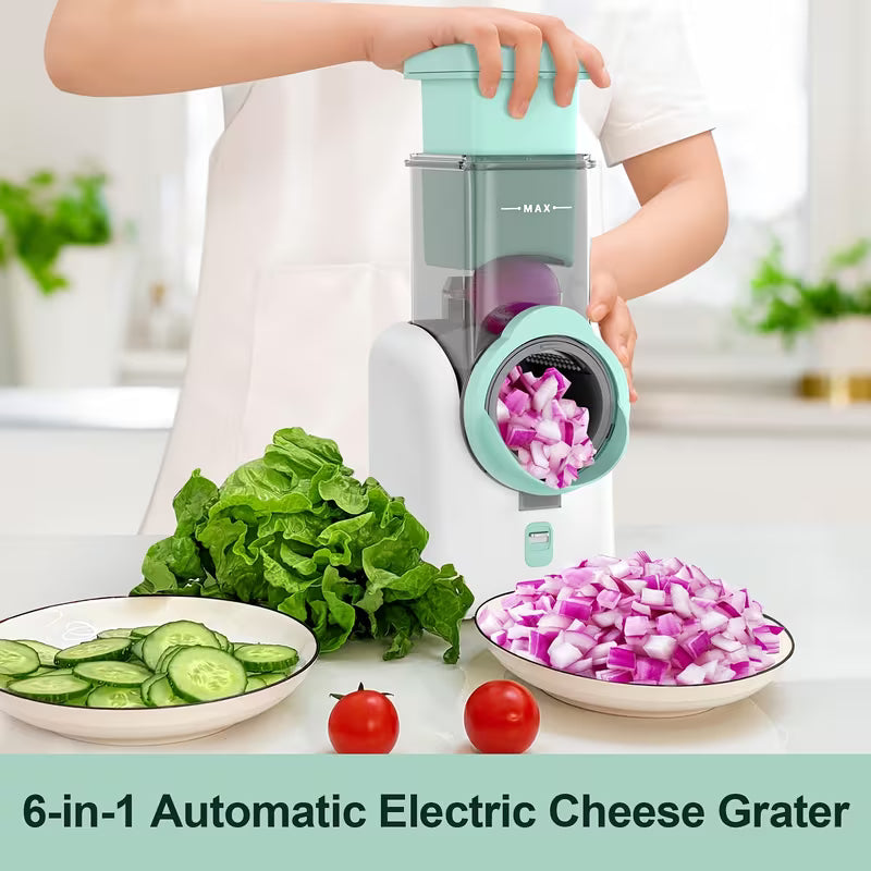 6-in-1 Electric Cheese Grater and Vegetable Slicer