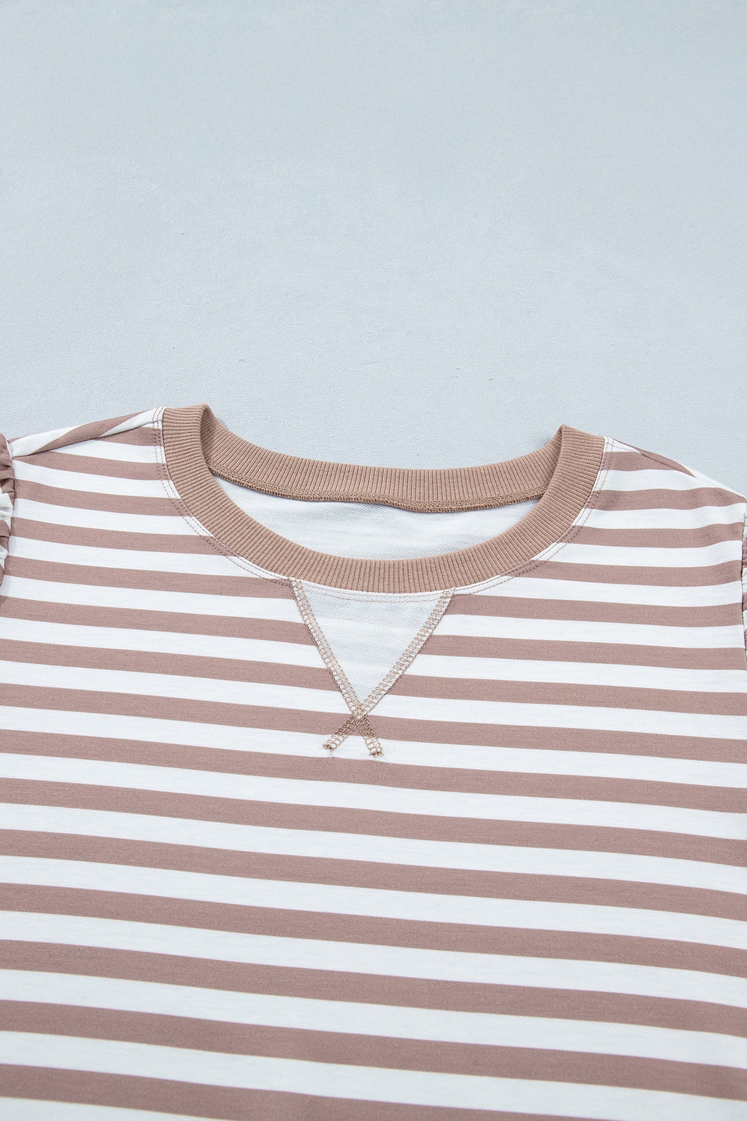 Zelda Striped T-Shirt with Bubble Sleeves