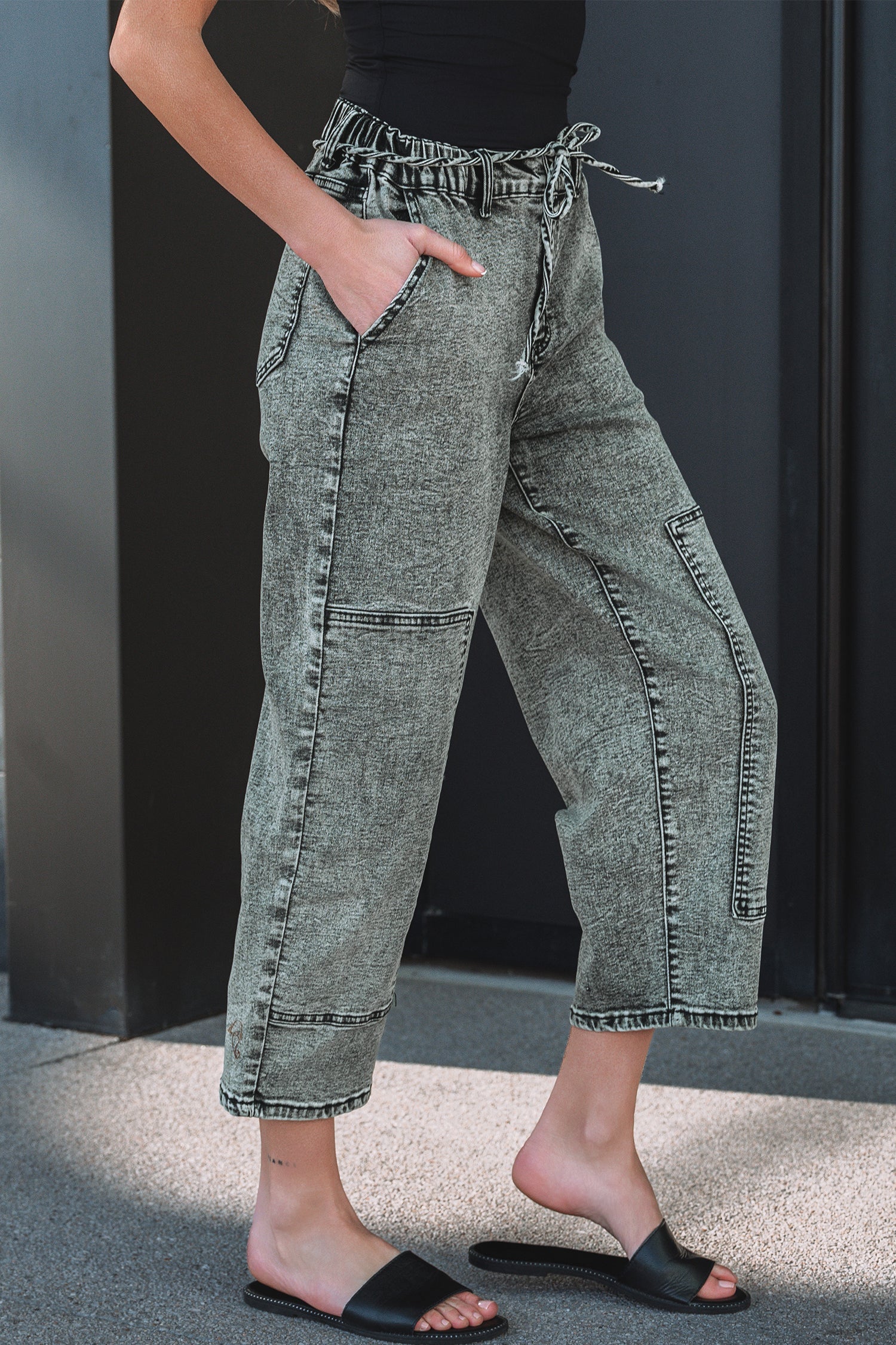 Mckinley Wash Barrel Fit Pants