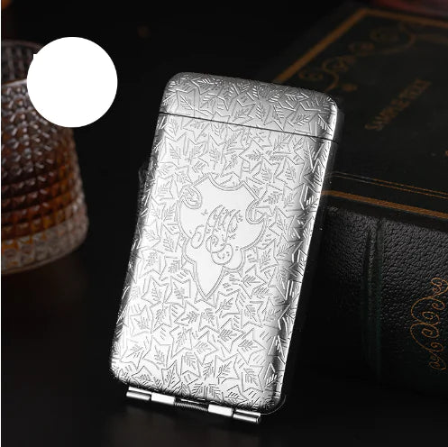 Luxury Vintage Engraved Cigarette Case for 16/20 Cigarettes