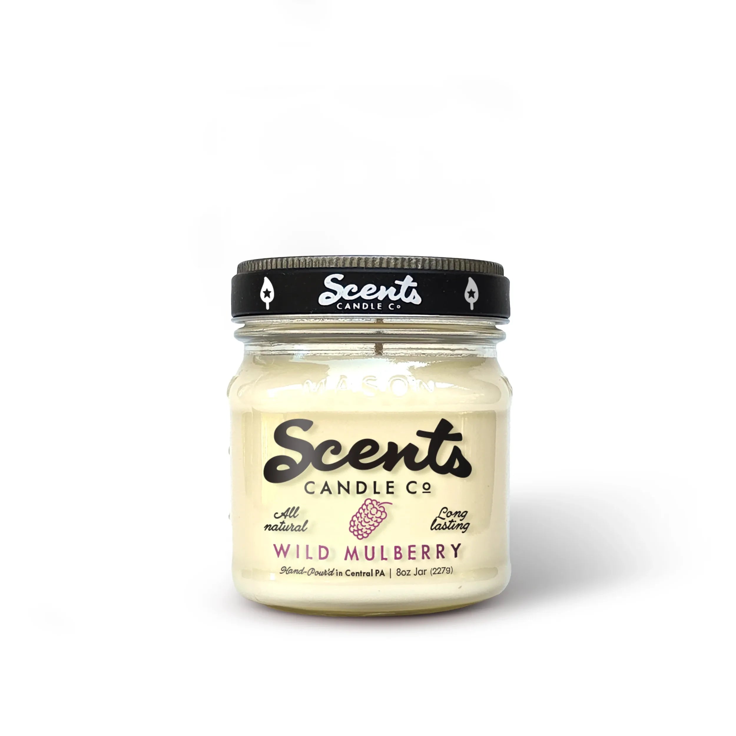 Wild Mulberry Soy Wax Candle - Long-Lasting Home Fragrance