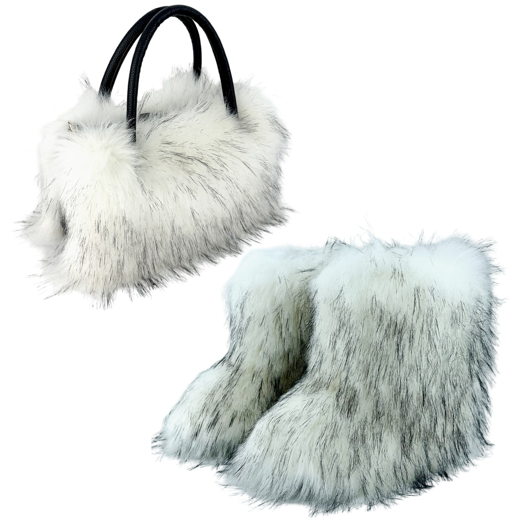Versatile Luxury Raccoon Fur Handbag
