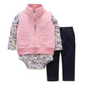 Newborn Baby Autumn Winter Vest Outfit Set T0006