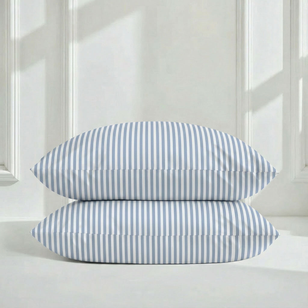 Australian Sateen Bedding Bundle in Stripe and Solid