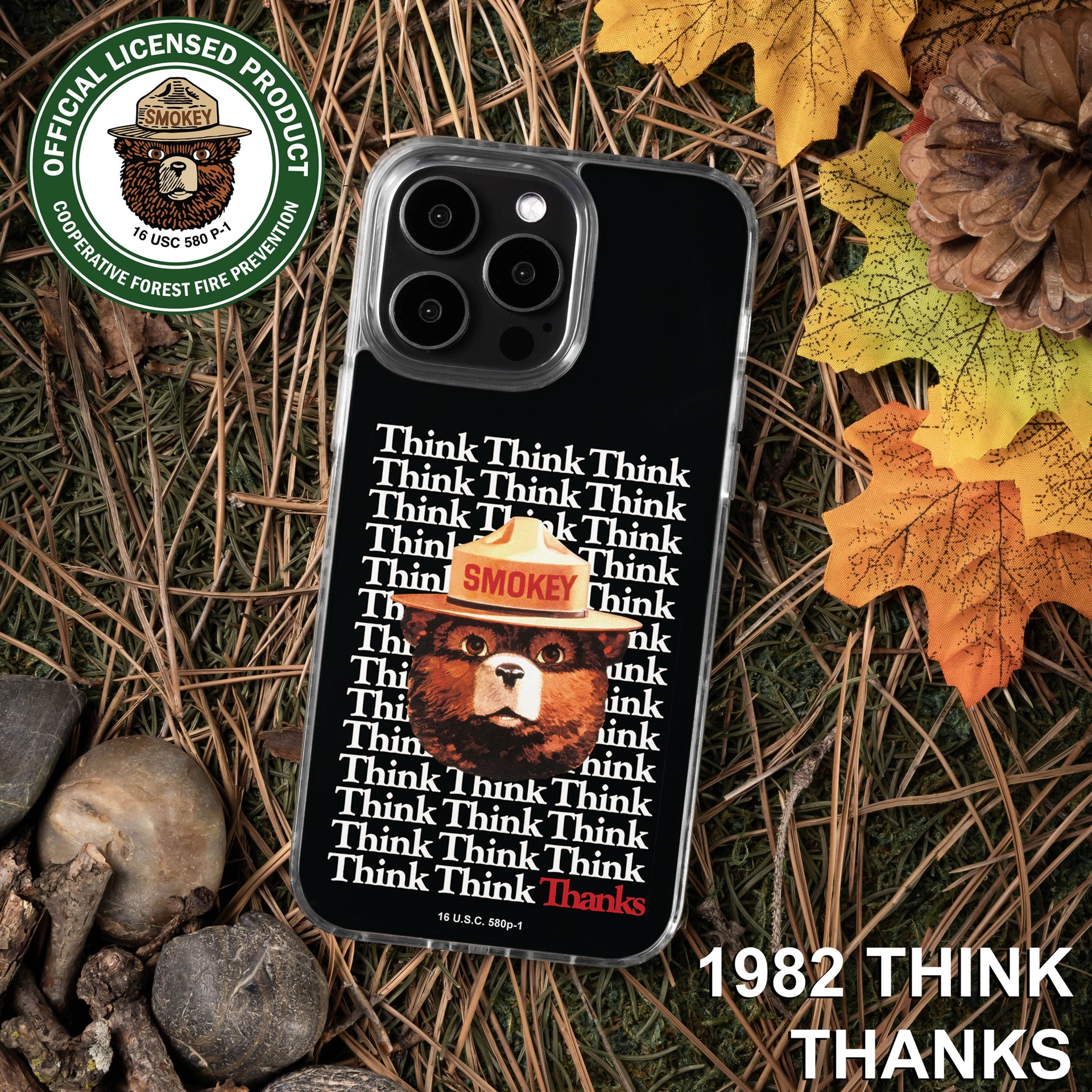Smokey Bear Classic HD Apple iPhone 15 Series Mag-Safe Phone Case