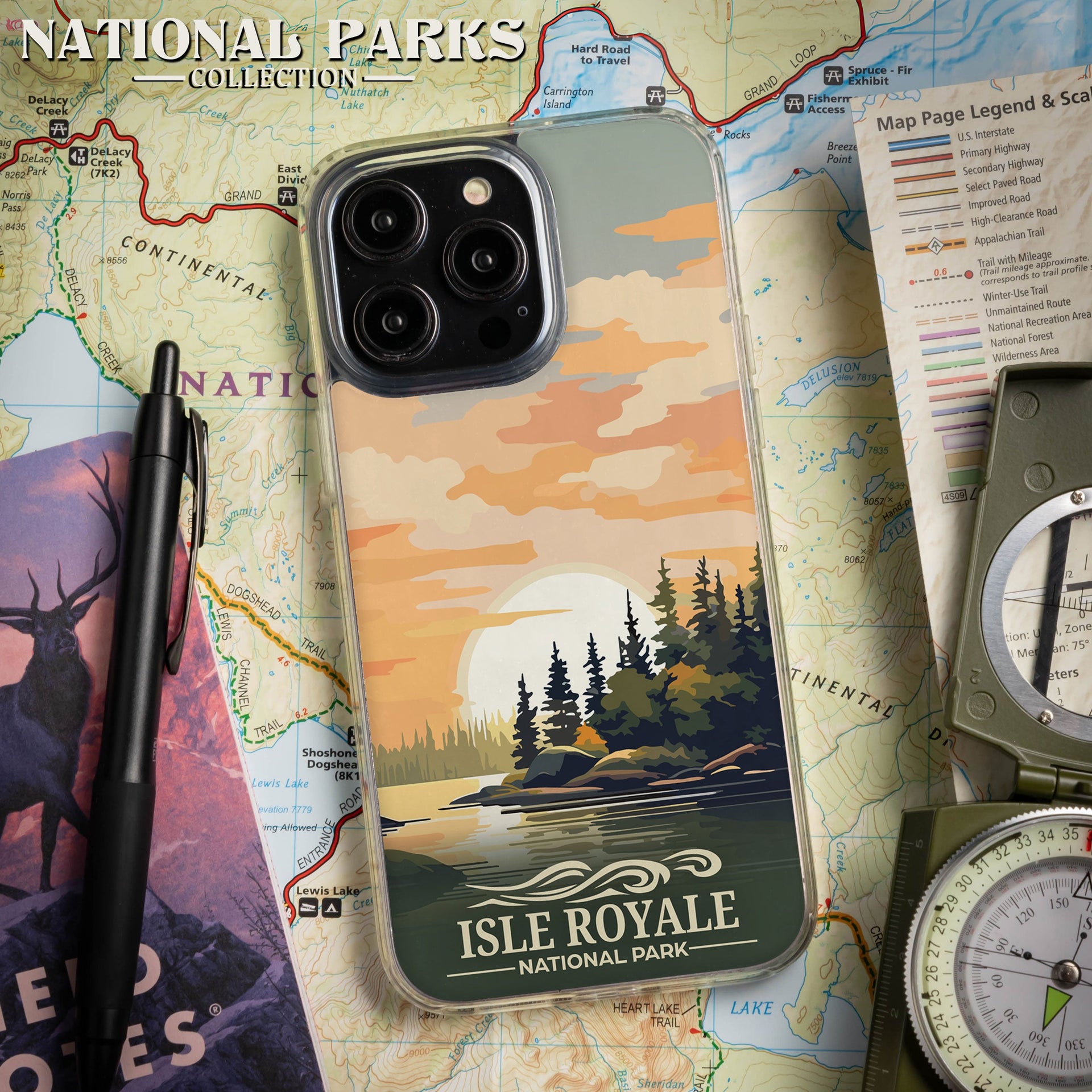 National Parks Isla Royale HD Apple iPhone 12 Series Mag-Safe Phone Case