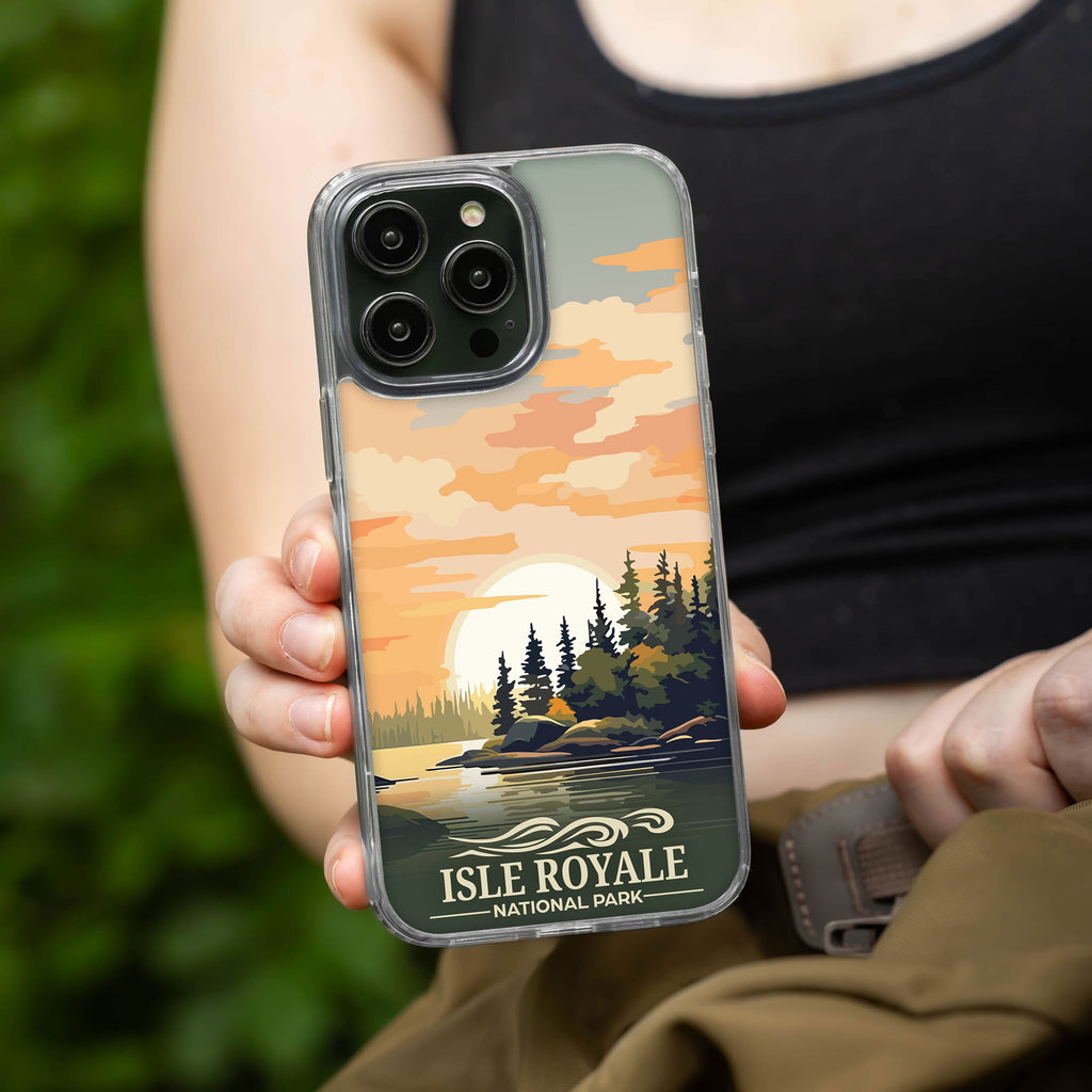 National Parks Isla Royale HD Apple iPhone 12 Series Mag-Safe Phone Case