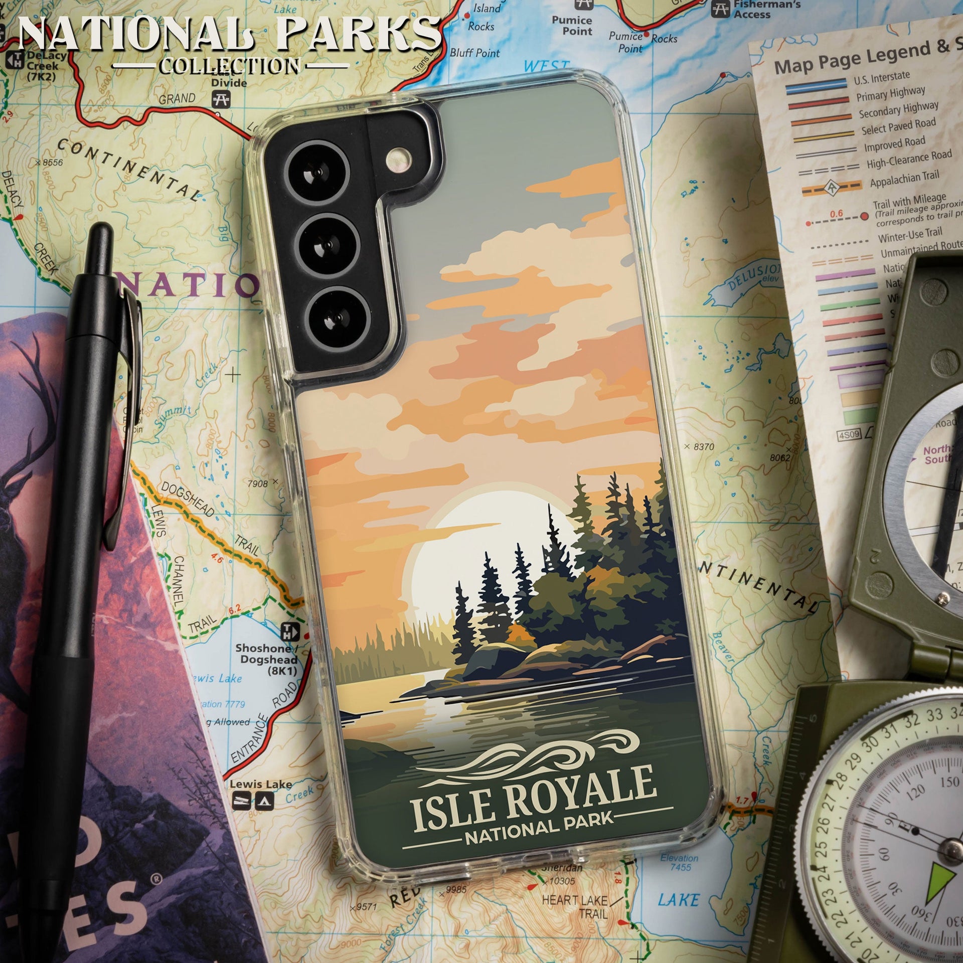 National Parks Isla Royale HD Samsung Galaxy S21 Phone Case
