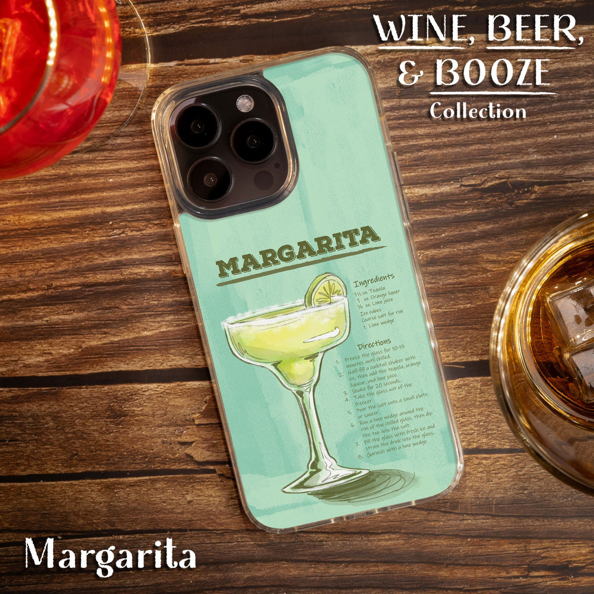 Wine, Beer, & Booze HD Mag-Safe Protective Case for iPhone 12