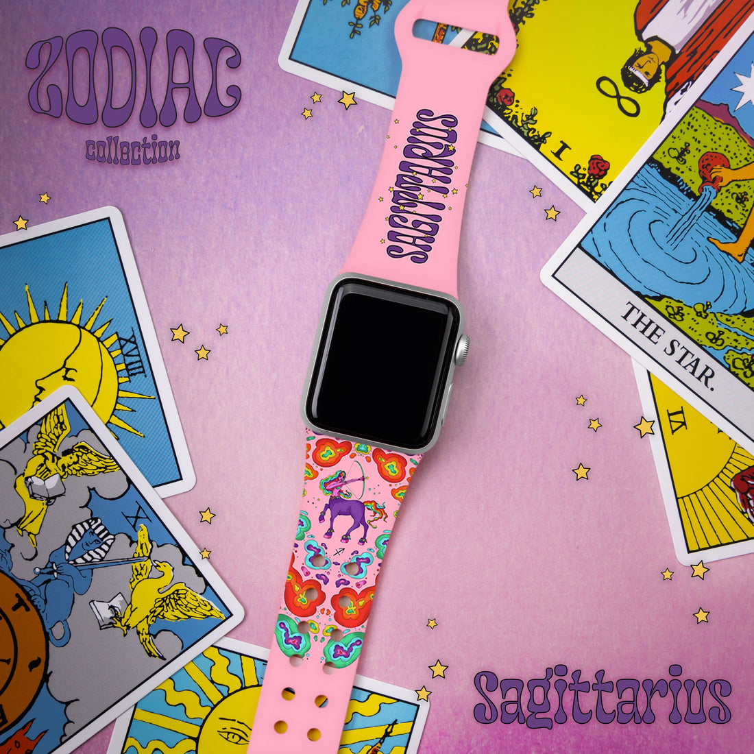 Zodiac Collection HD Apple Watch Band with Psychedelic Art