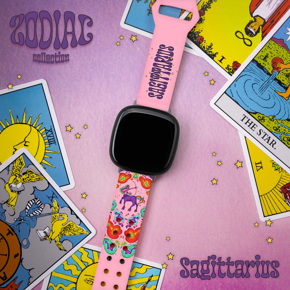 Zodiac Collection Printed Watch Band for Fitbit Versa 3 & Sense 1