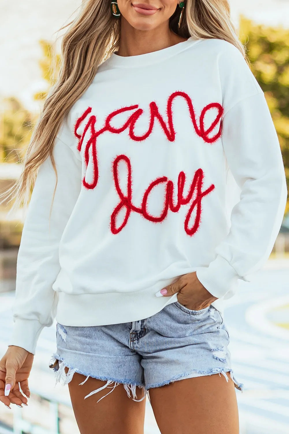 Round Neck Long Sleeve Sweatshirt | Classic Cotton Blend