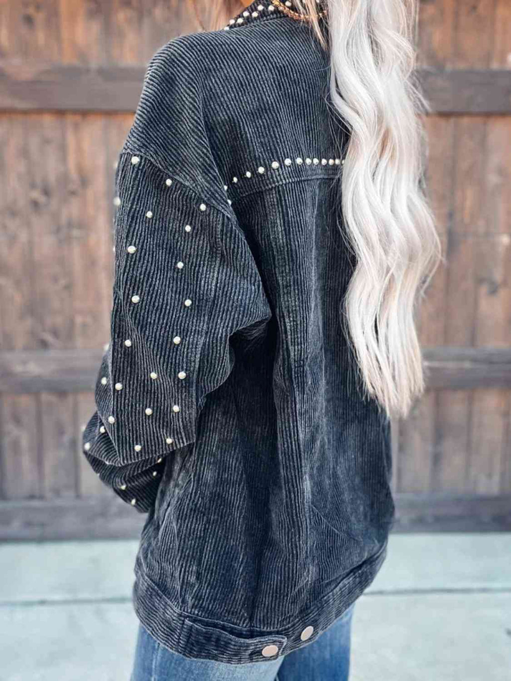 Women’s Collared Button-Down Jacket Casual Everyday Elegant Outerwear