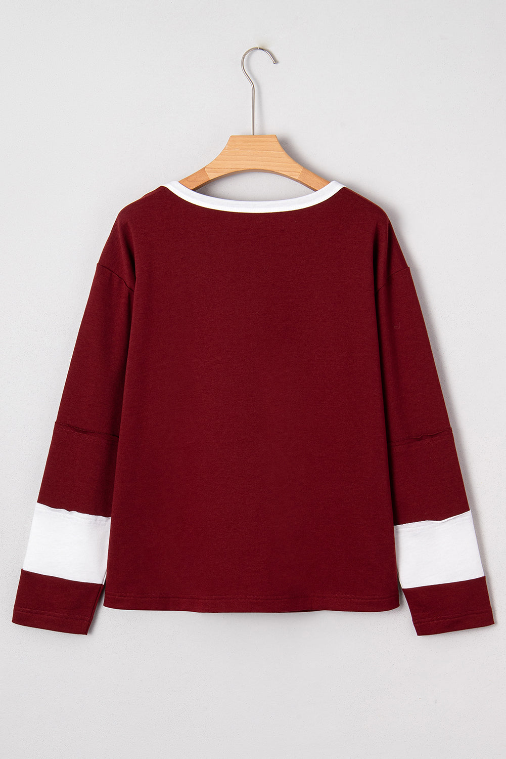 Floral Patch Long Sleeve Crewneck Top