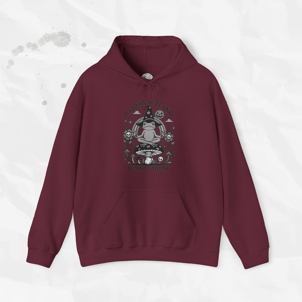 Witchy Frog Meditation Hoodie - It's Going To Be Okay Not Today