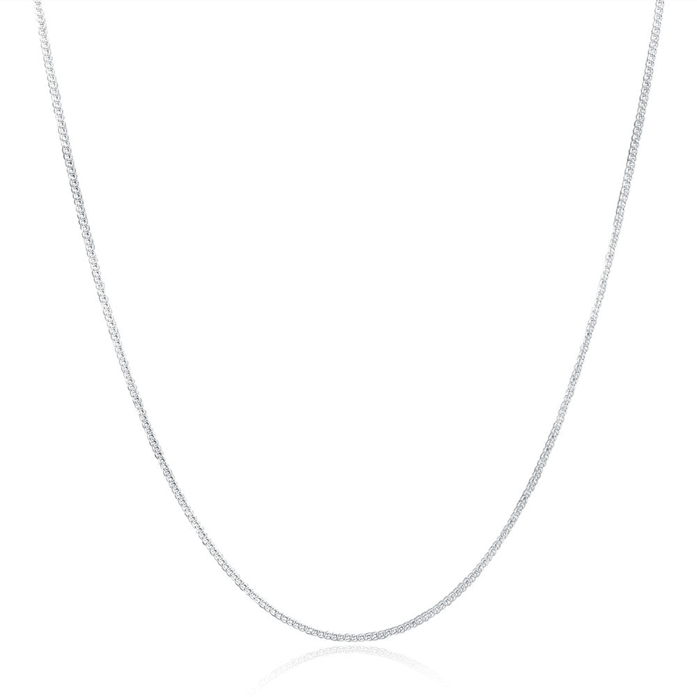 European and American 2MM side chain necklace