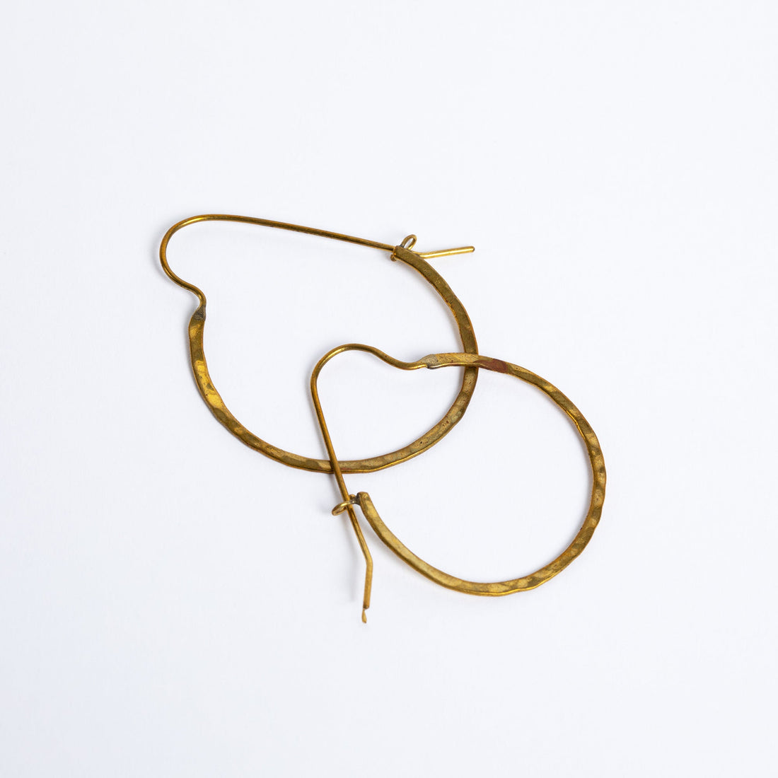 Sasa Hoop Brass Earrings