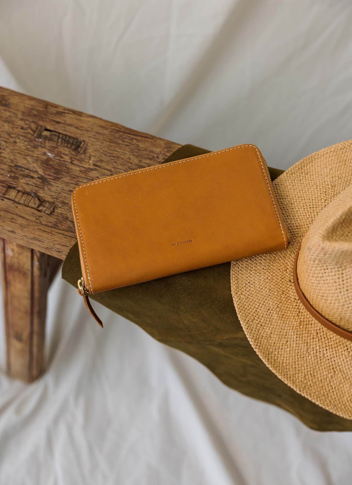 Classic Zip Around Wallet in Full-Grain Leather