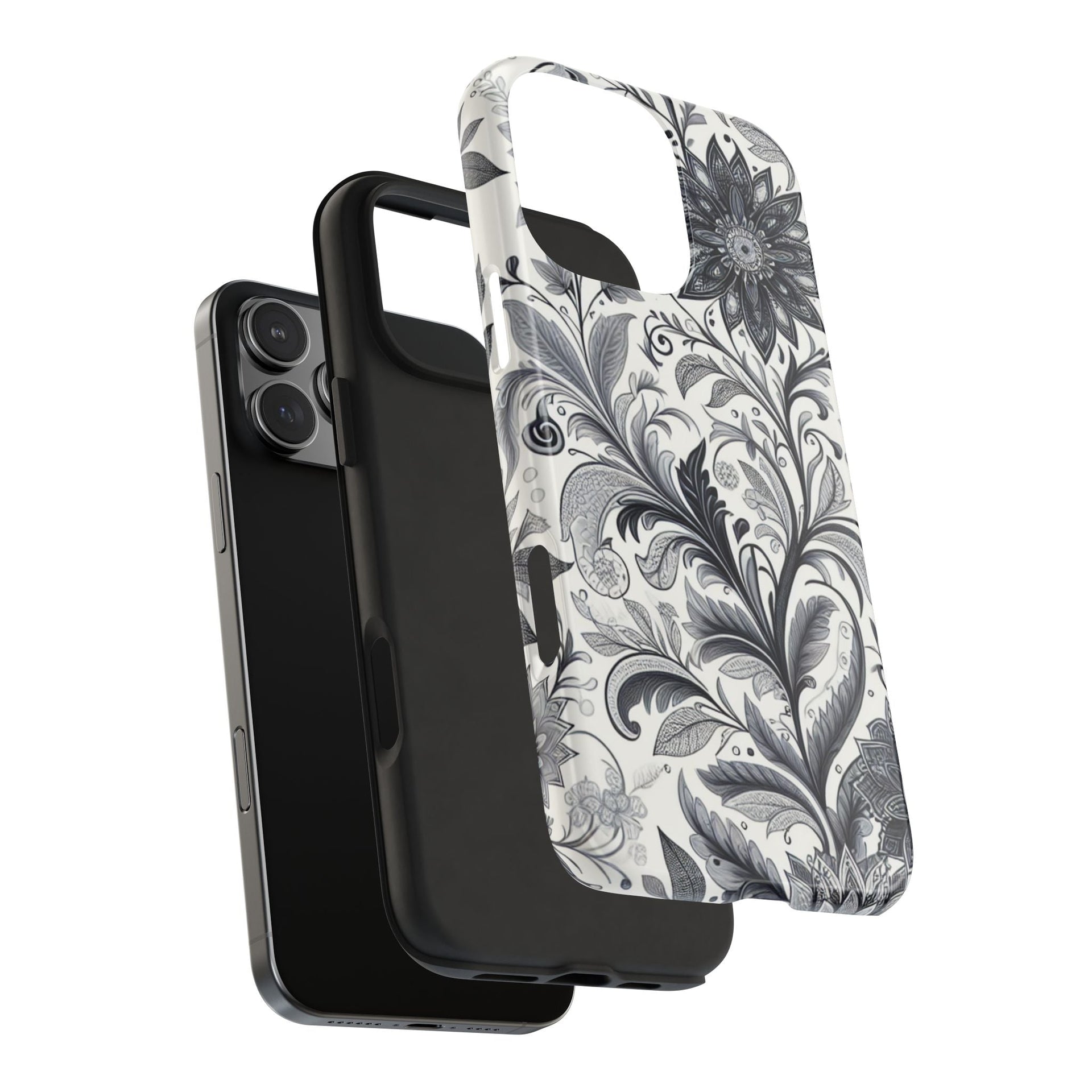 Floral Tough Phone Cases, Durable Phone Cover, Stylish Floral Design, Gift for Her, Trendy Tech Accessories, Birthday Present