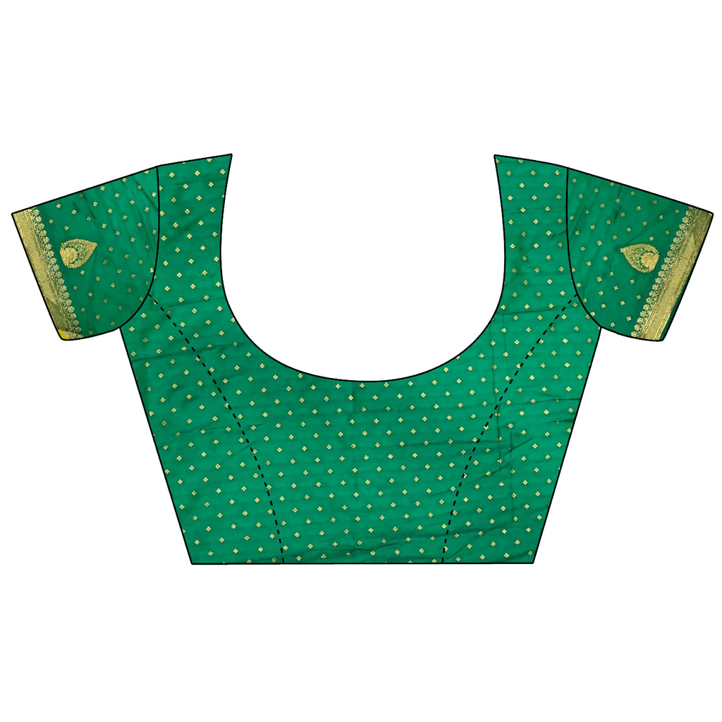 Pista Green Soft Silk Banarasi Saree with Intricate Motifs