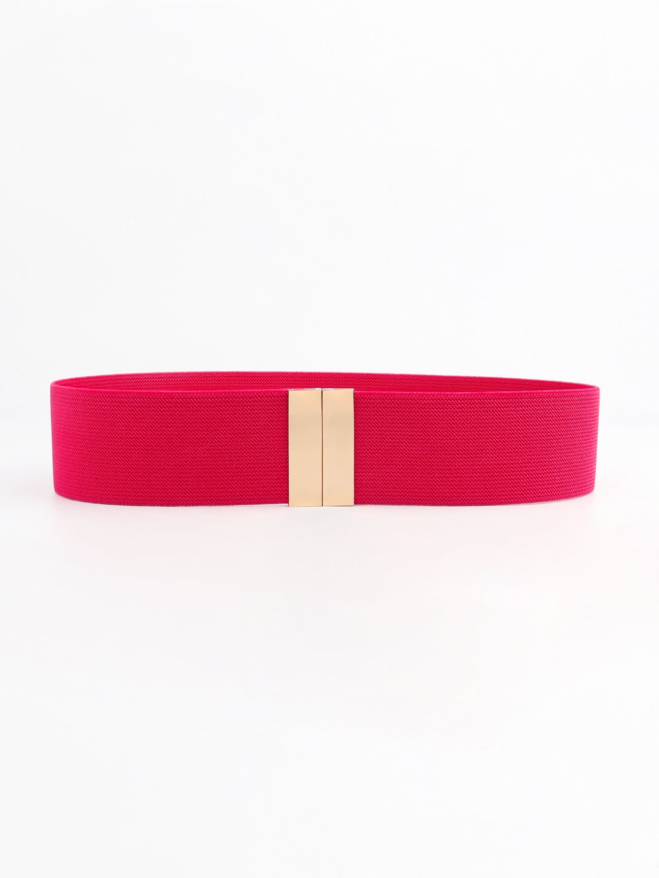 Alloy Buckle Elastic Belt - Stretch Waist Belt Women
