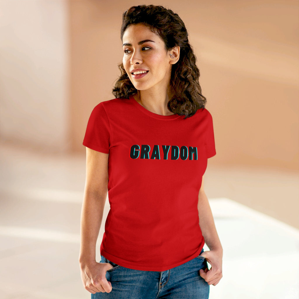 Women's Midweight Cotton Crew Neck Tee - Minimalist Streetwear Style