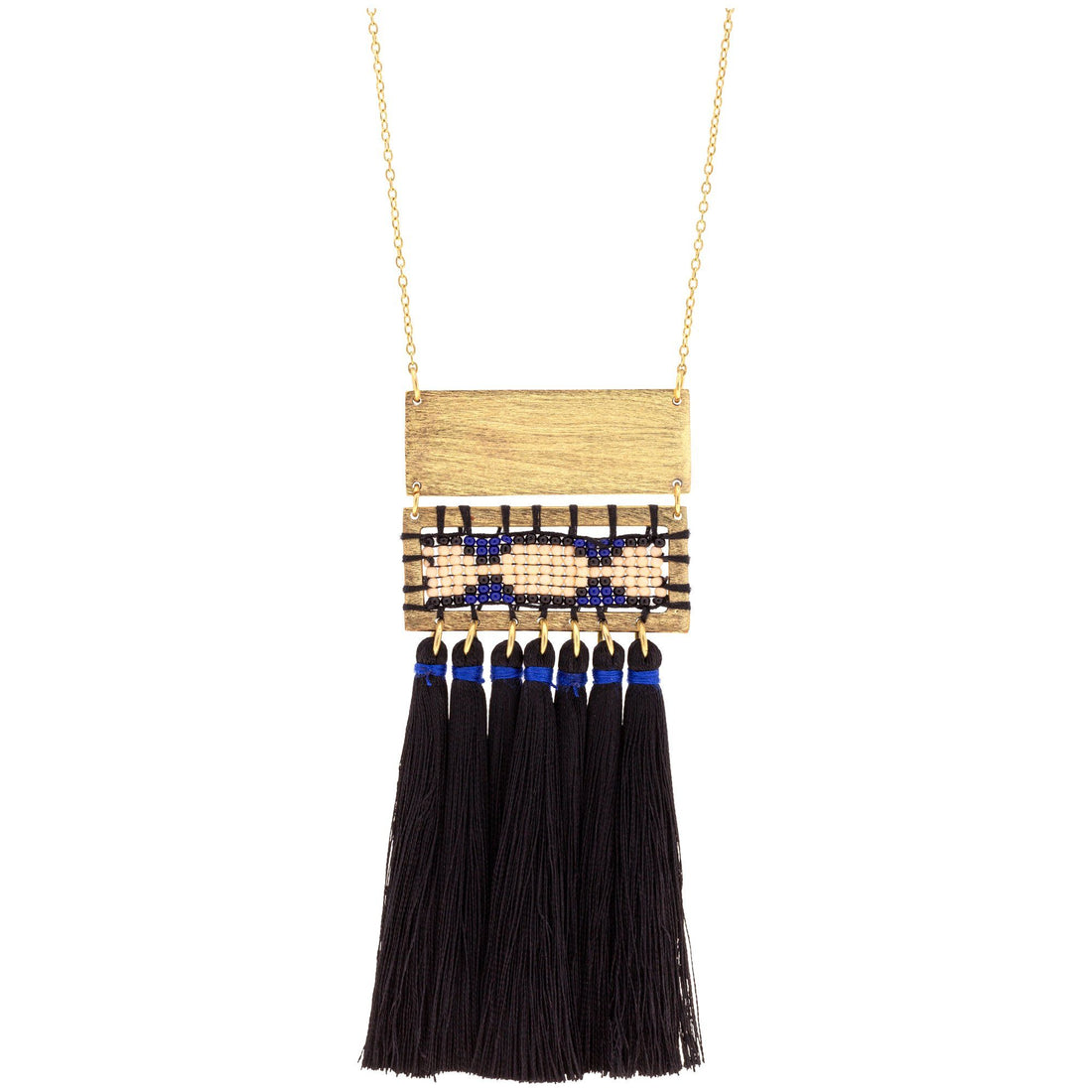 Boho Tassel & Bead Necklace
