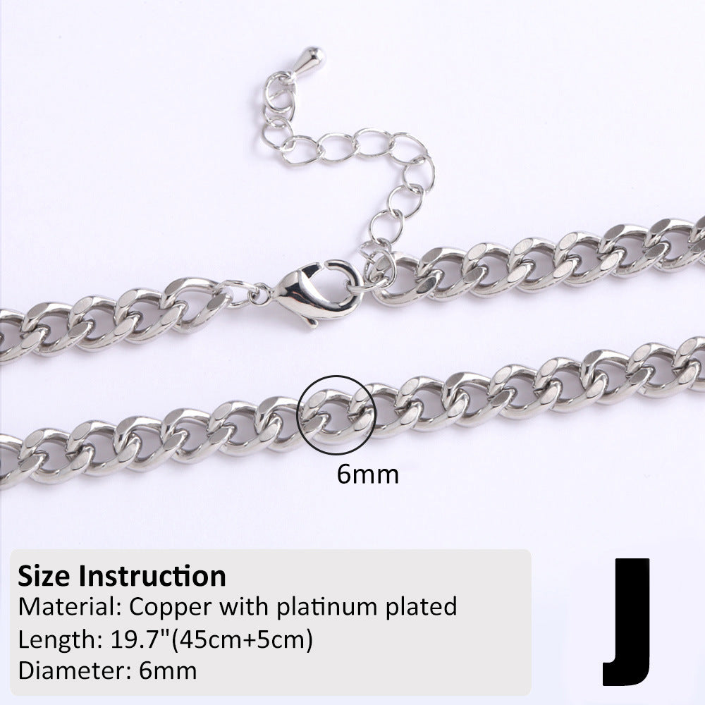 18k Gold Plated Minimalist Hip-Hop Chain Necklace for DIY Styling