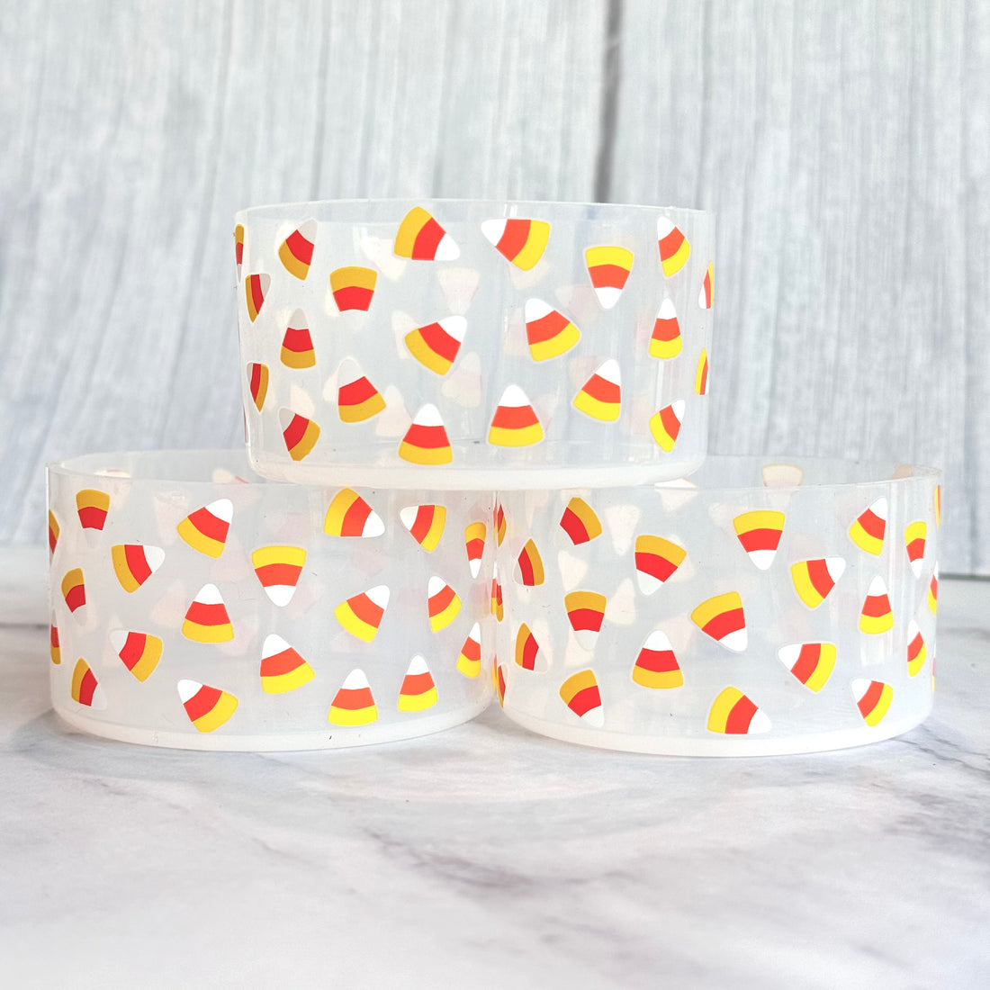 CLEAR Candy Corn  Boot