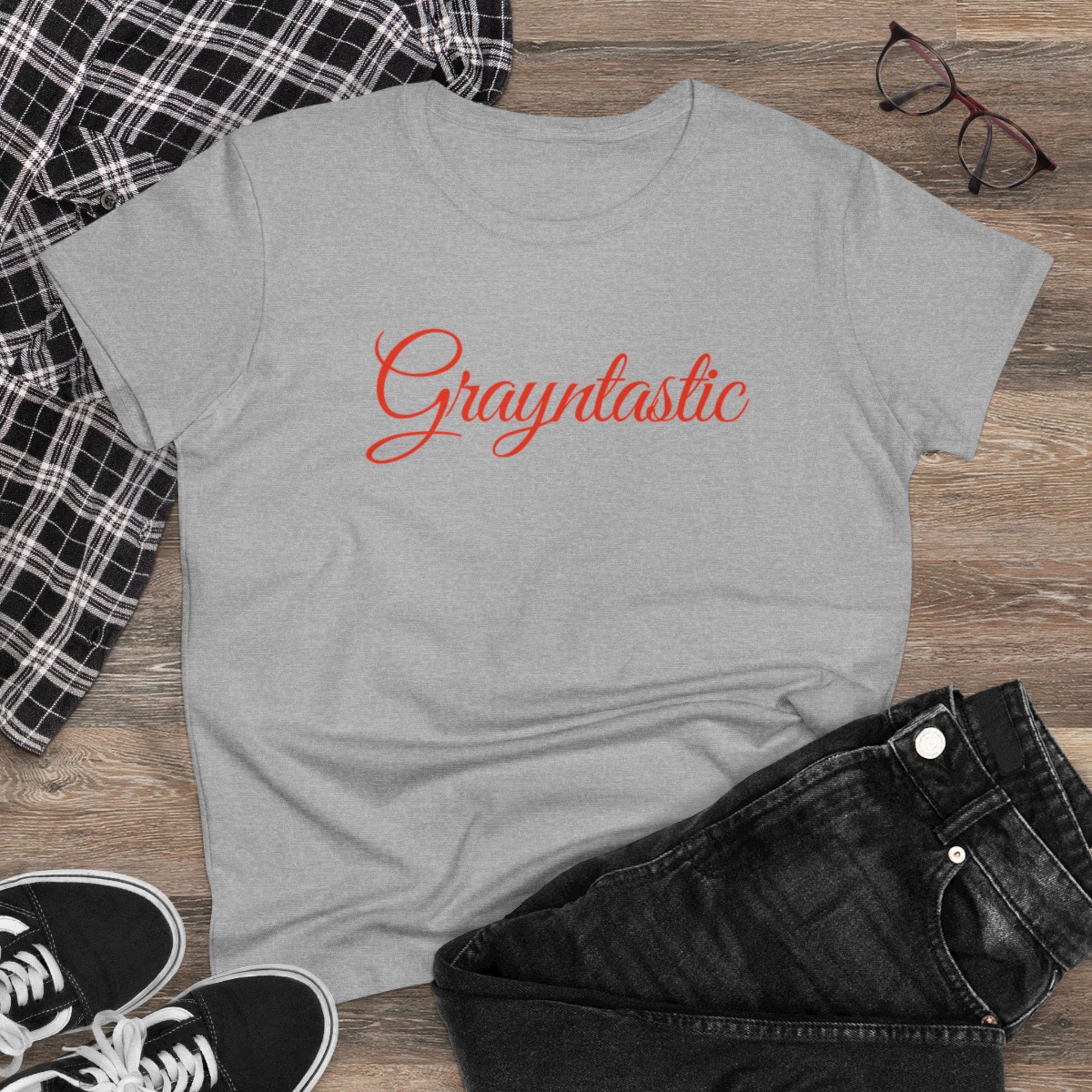 Women's Midweight Cotton T-Shirt - Casual Minimalist Crew