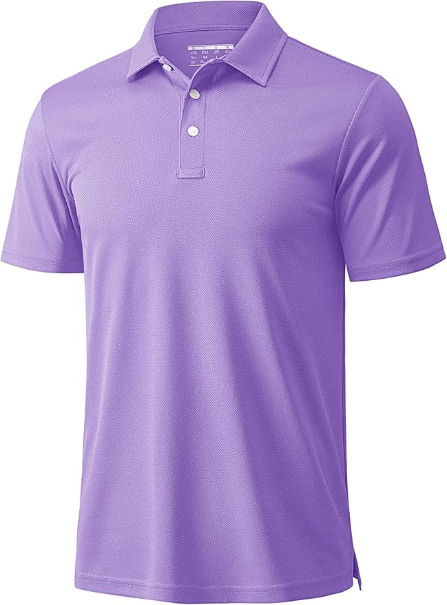 Men's MAGCOMSEN quick dry polo shirt with 3-button placket in a performance pique fabric