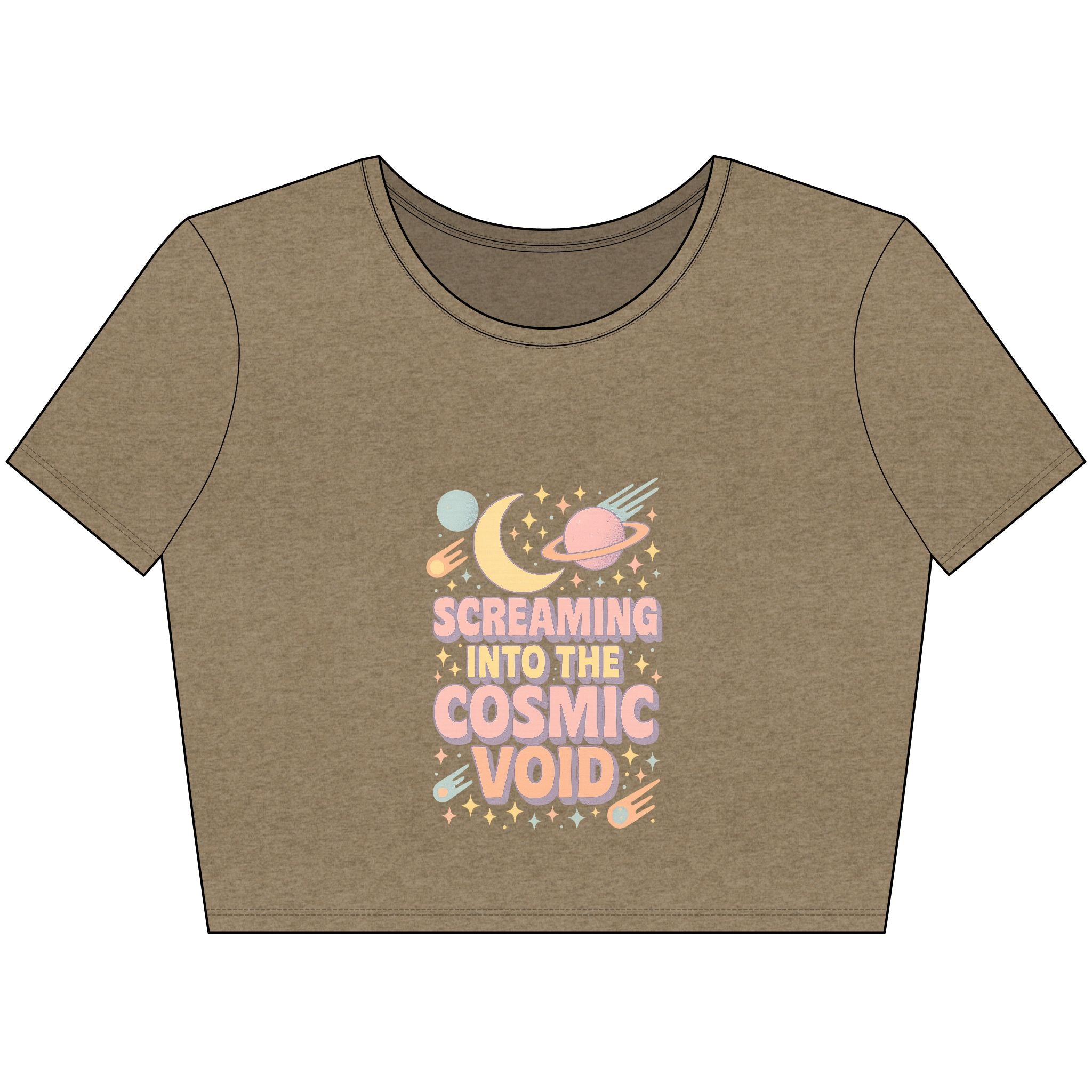 Screaming Into The Cosmic Void - Crop Top