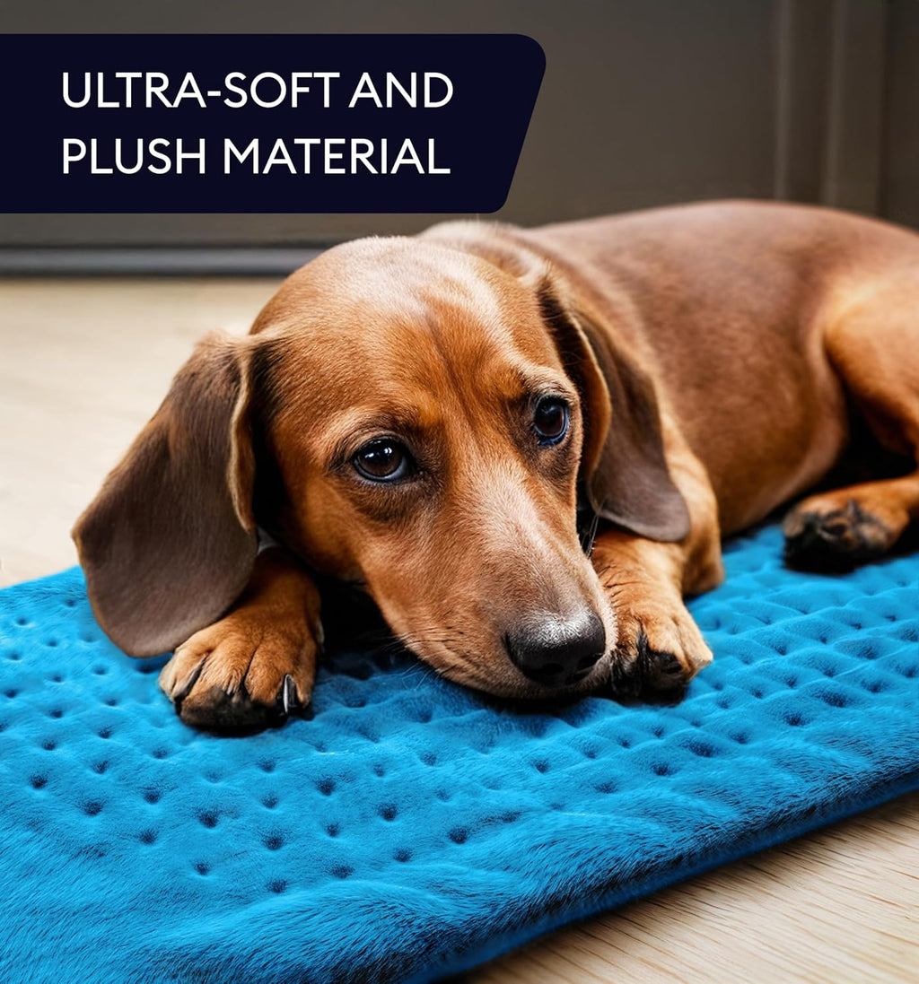 Extra Large Aqua Blue Heating Pad for Targeted Pain Relief - Image 4