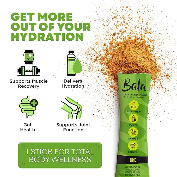 Bala Enzyme Sugar-Free Drink Mix Powder - Lime 0.25oz (8 Count)