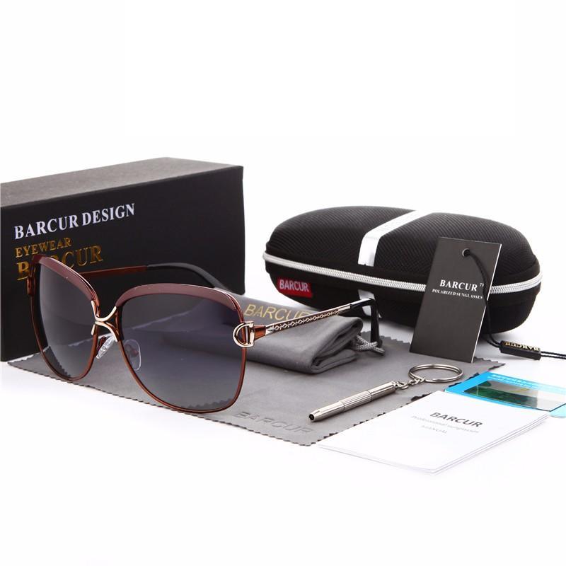 Oversized Polarized Cat Eye Sunglasses for Women Retro Glam