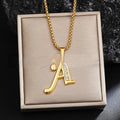 26 Diamond-Encrusted English Alphabet Necklaces