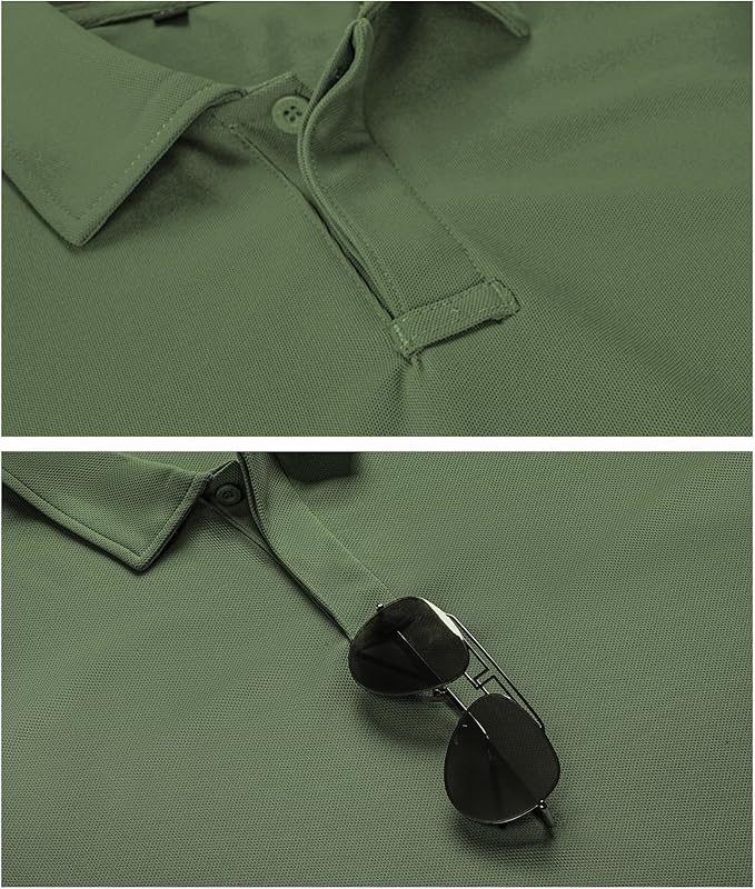 Performance Short Sleeve Tactical Golf Polo Shirt for Men