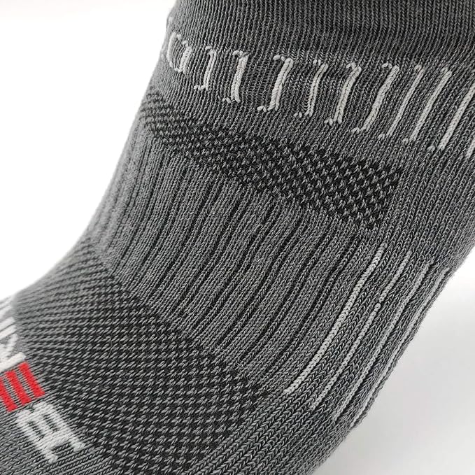 BERING Men's Athletic Ankle Socks Cushioned Quarter Running (6 Pairs)