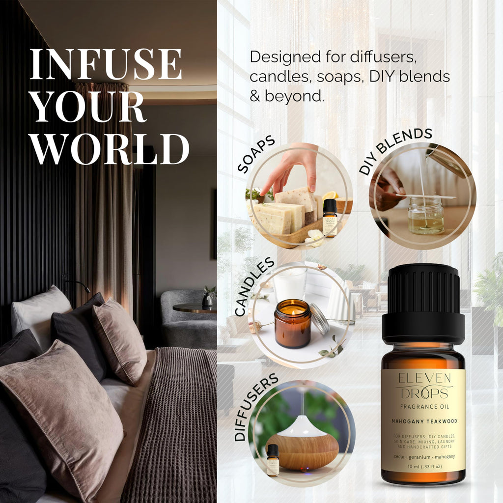 Mahogany Teakwood Diffuser Oil – Premium Fragrance Oil