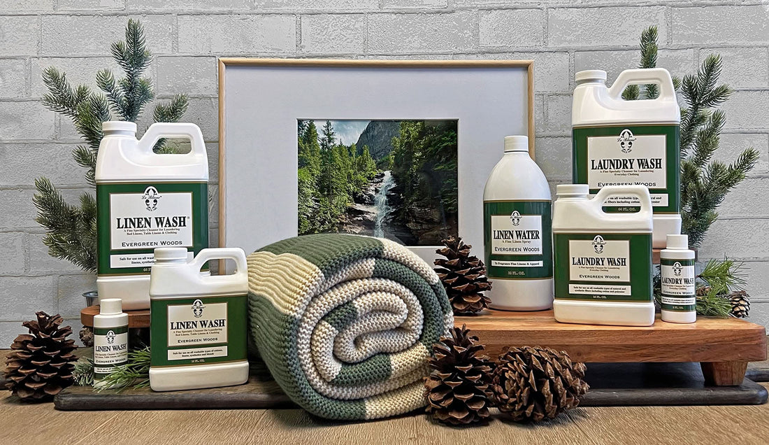 Evergreen Woods Linen Wash for Fine Fabric & Delicate Laundry 64oz