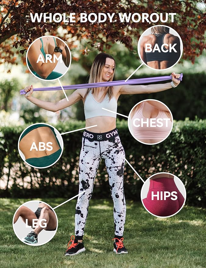 Fabric Resistance Bands for Women – 5 Level Exercise Bands Resistance Set, Resistance Bands for Working Out with Handles, Workout Bands Resistance for Women, Yoga, Pilates, Glutes, Legs,Vigor Yellow