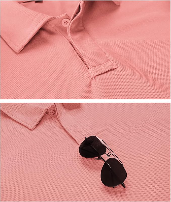 Men's Tactical Performance Polo Shirt - Breathable Athletic Golf Top