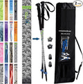 York Nordic Hiking & Walking Poles - Cushion Foam Grips w/Nordic Strap - Lightweight, Adjustable, and Great for Balance -2 Pieces w/Flip Locks, and Travel Bag - Heights 5'4"-6'2"