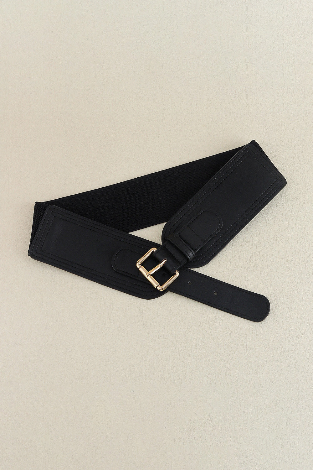 Wide Elastic PU Belt with Buckle for Women Casual Formal Style - Image 8