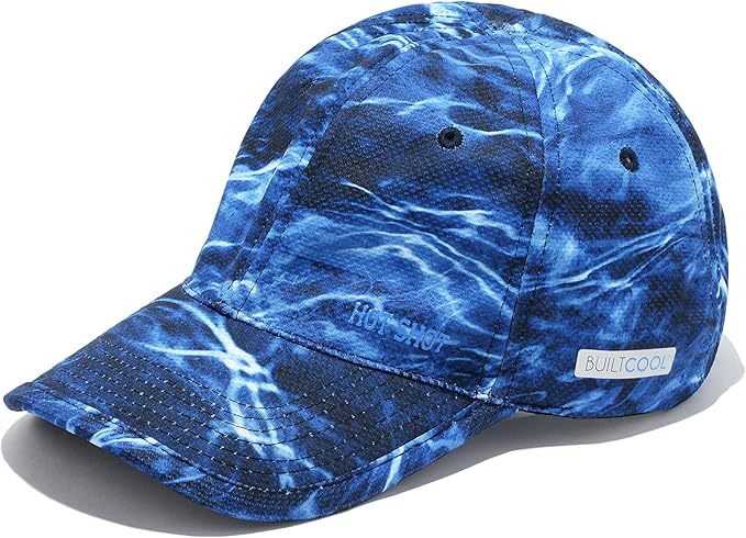 BUILTCOOL Adult Cooling Baseball Hat ??Men & Women Moisture Wicking, Mesh Back, Lightweight, Performance Ball Cap