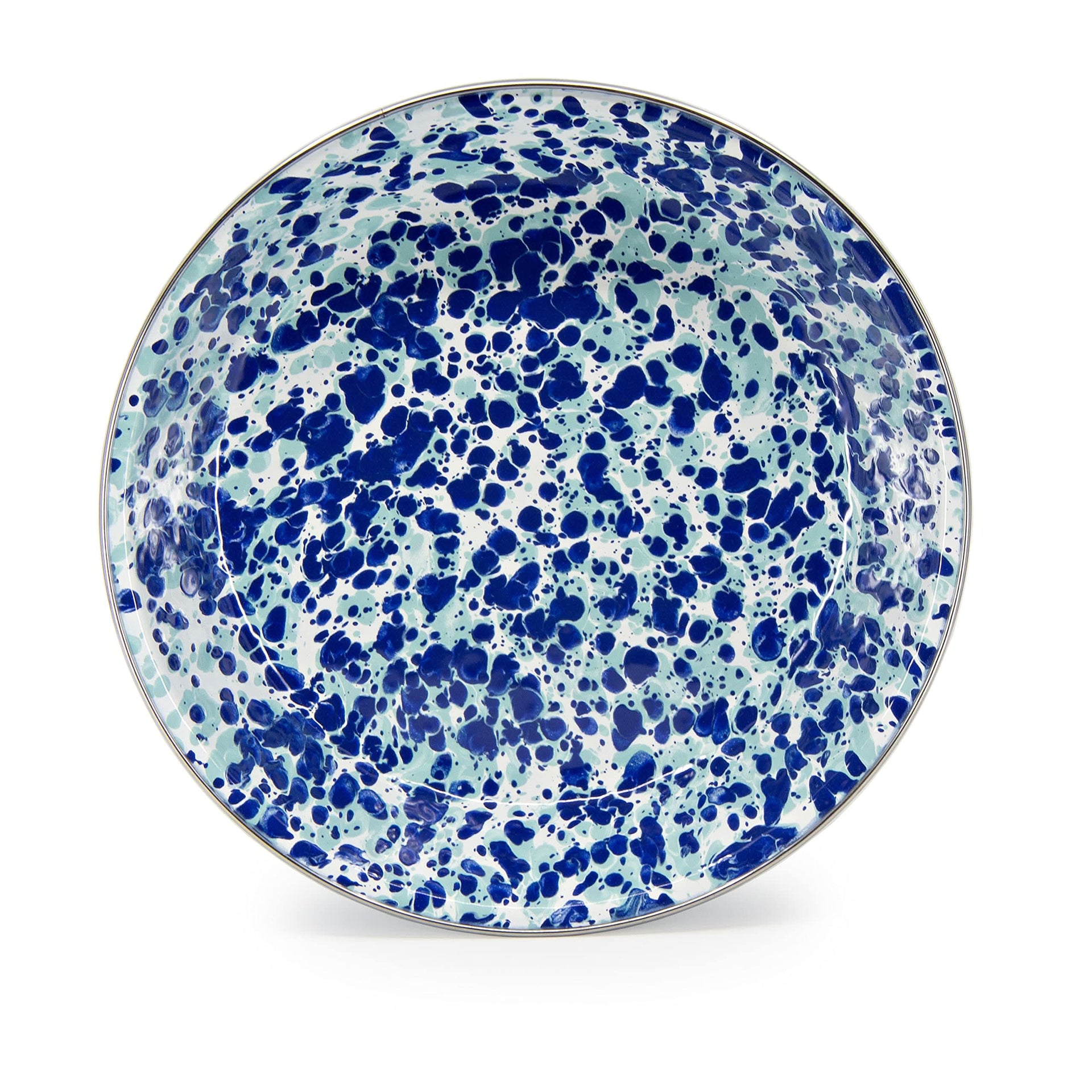 Classic 10-Inch Enamelware Pie Plate - Durable Spatterware Dish