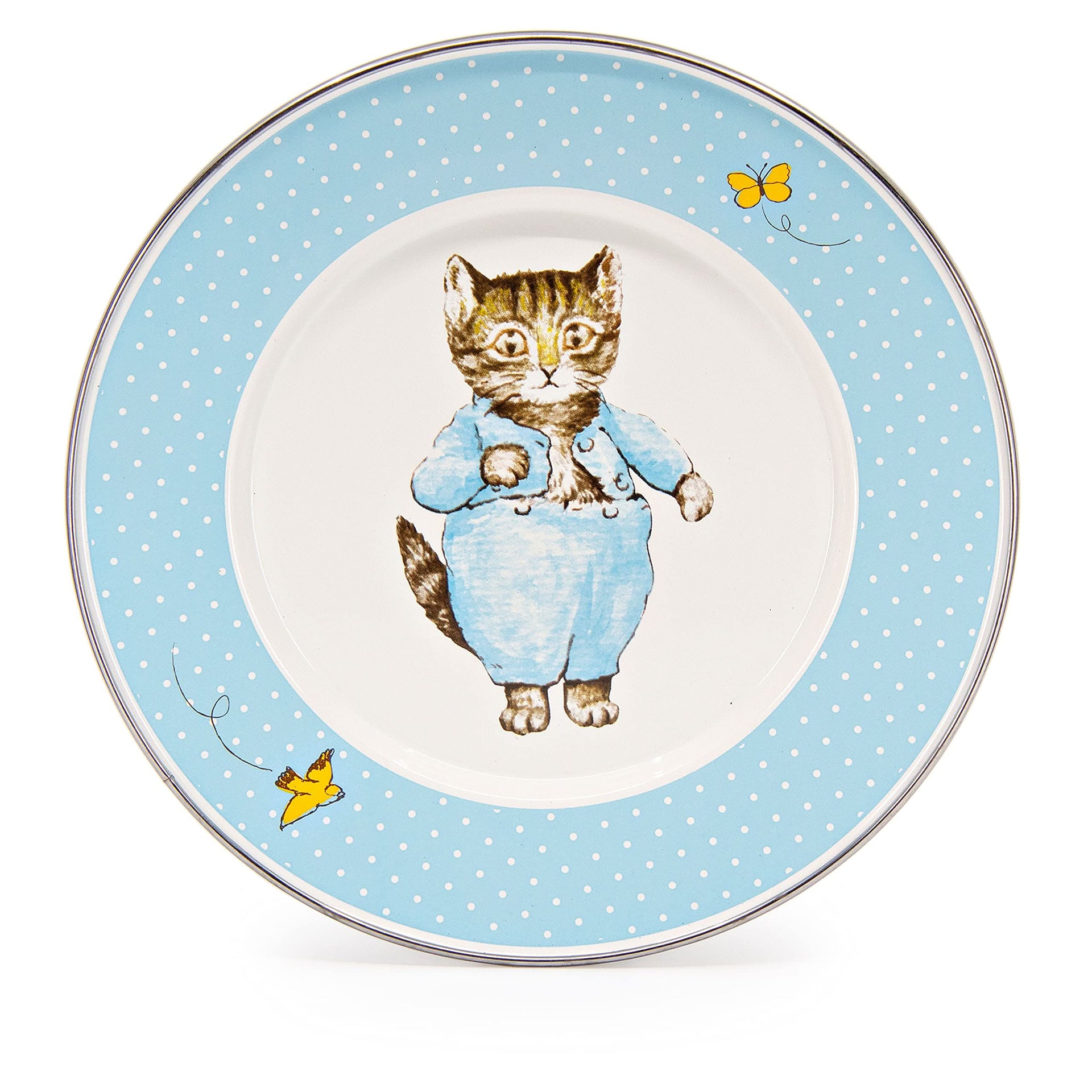 Golden Rabbit Enamelware 3-Piece Child Dinner Set – Durable & Non-Toxic