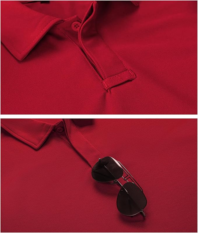Performance Short Sleeve Tactical Golf Polo Shirt for Men