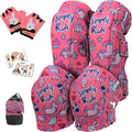 Soft-Style Kids Knee and Elbow Pads with Bike Gloves, Flexible Impact-Resistant Gear for Ages 2-11, Designed for Balance Bikes, Roller-Skating, and Skateboarding